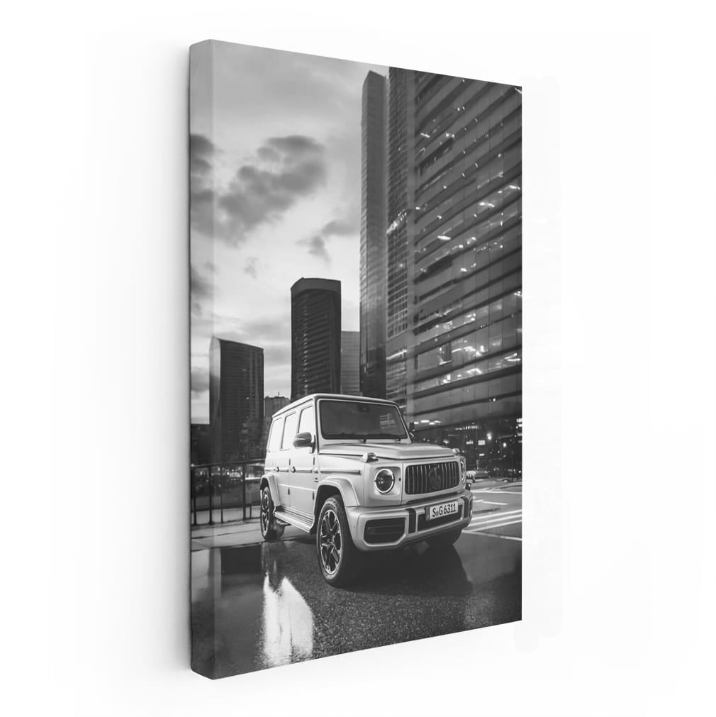 Monochrome Mercedes G Wagon Roaming Urban Jungle
