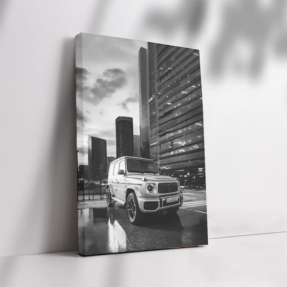 Monochrome Mercedes G Wagon Roaming Urban Jungle