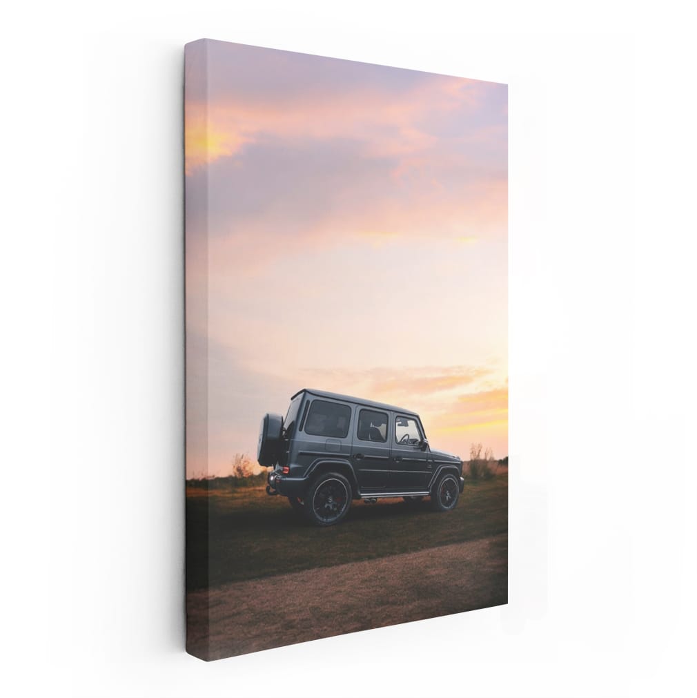 Mercedes AMG Grey G Wagon at Sunset - Elegance Redefined