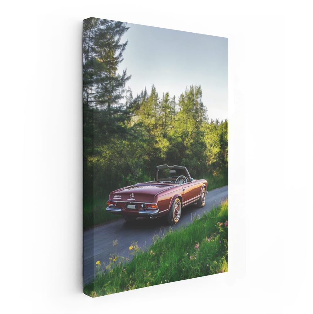 Vintage Mercedes in Nature - Classic Elegance in Motion