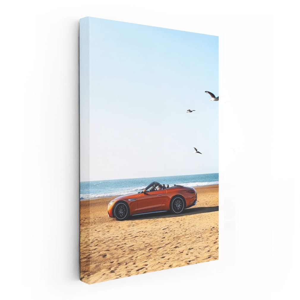 Mercedes SL63 at Beach - Luxury Meets Performance