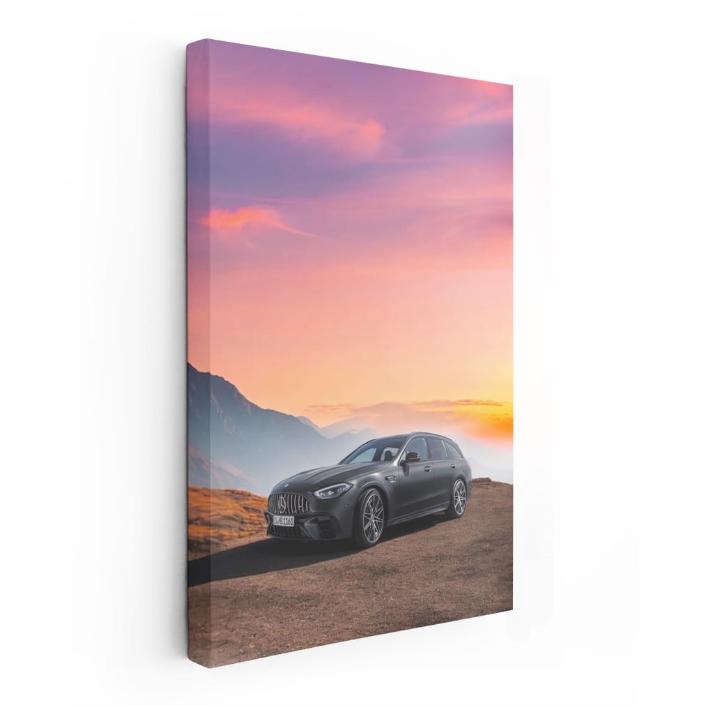Mercedes at Sunset - Capturing Elegance and Power