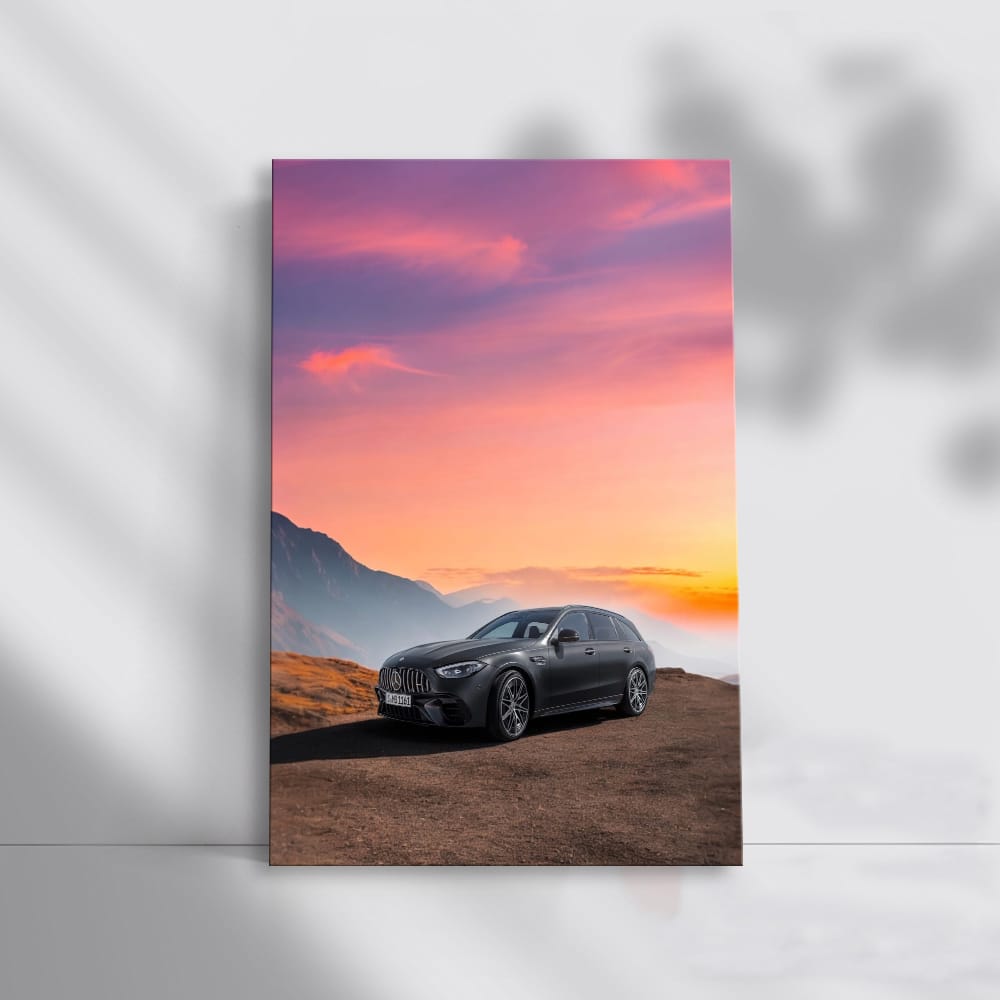 Mercedes at Sunset - Capturing Elegance and Power