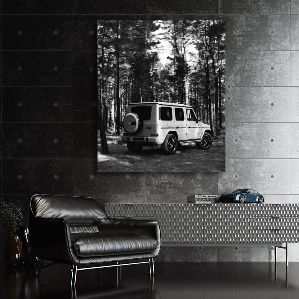 Elegant Black & White Mercedes - Timeless Luxury Style