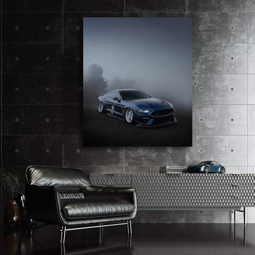 Mustang GT Shrouded in Mist - Iconic Power on Wheels