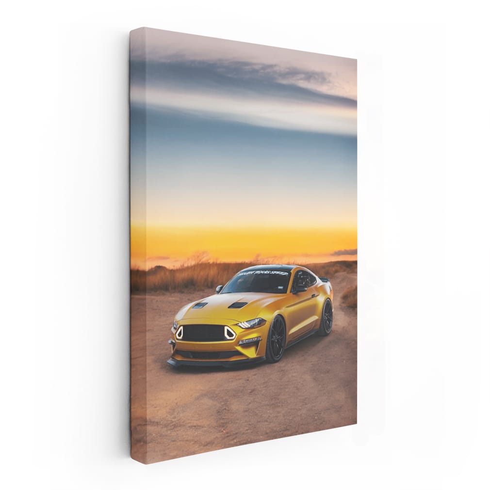 Mustang at Dusk - Timeless Muscle Car Icon