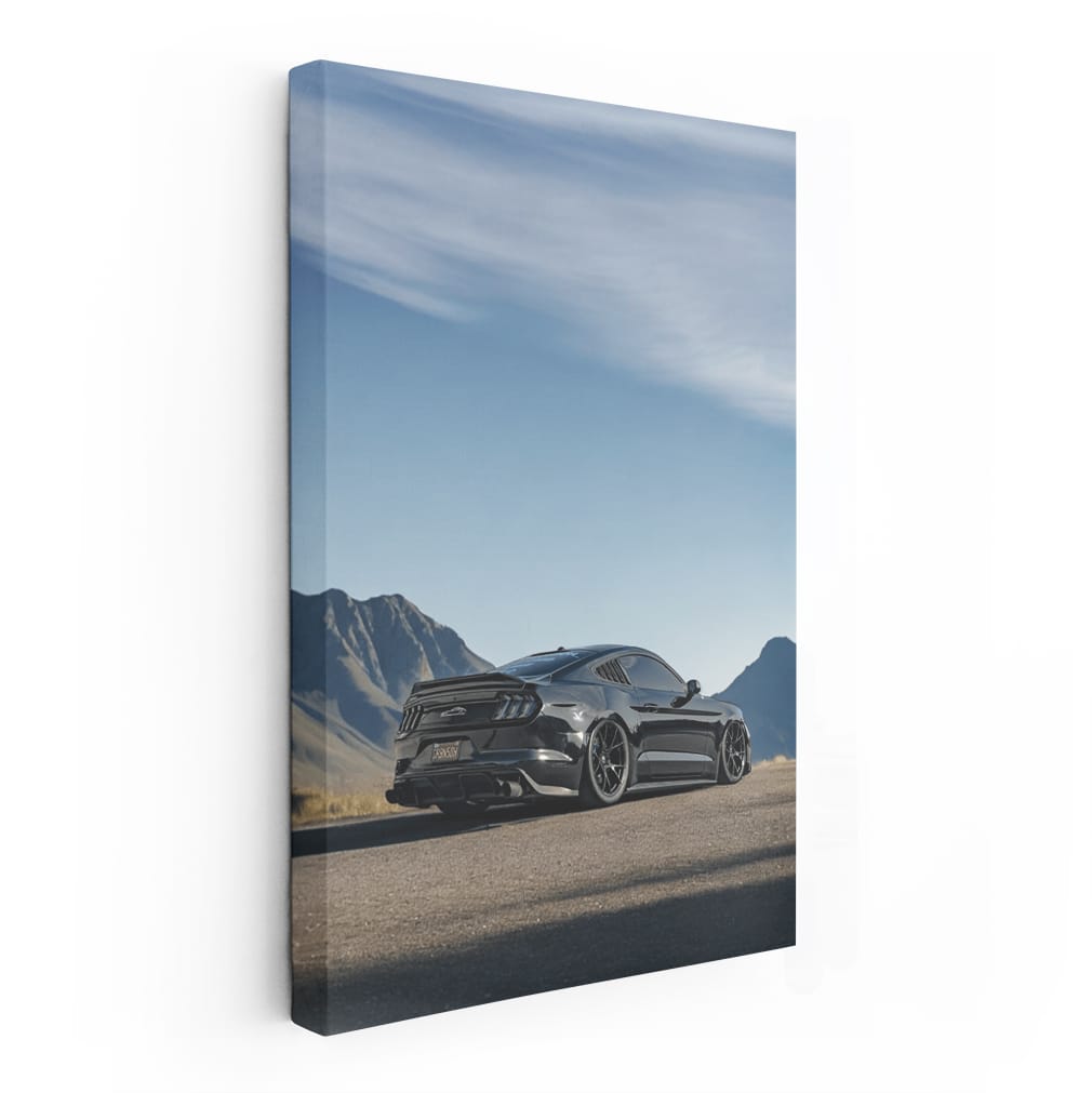 Mustang Roaming Mountains - Bold and Untamed