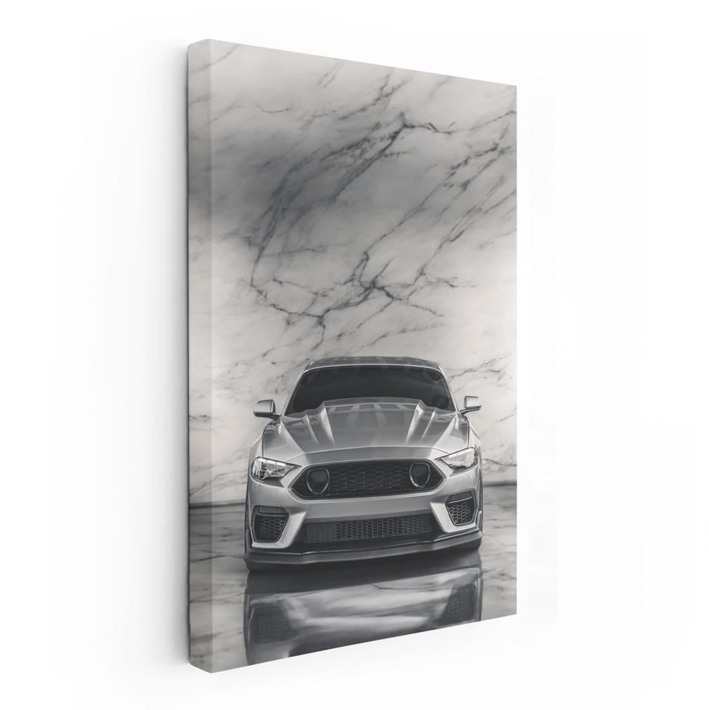 Silver Mustang Marble - Iconic Elegance in Motion