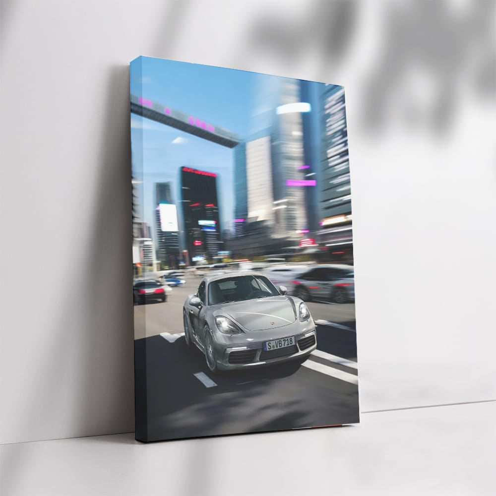 Porsche 718 Cayman S in City - Urban Elegance and Power