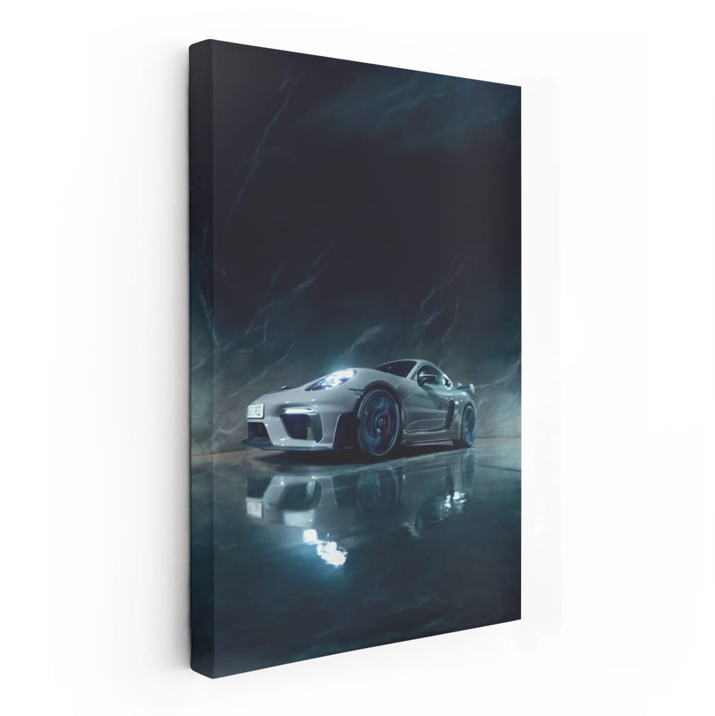 Porsche 718 Cayman on Marble: Elegance Meets Performance