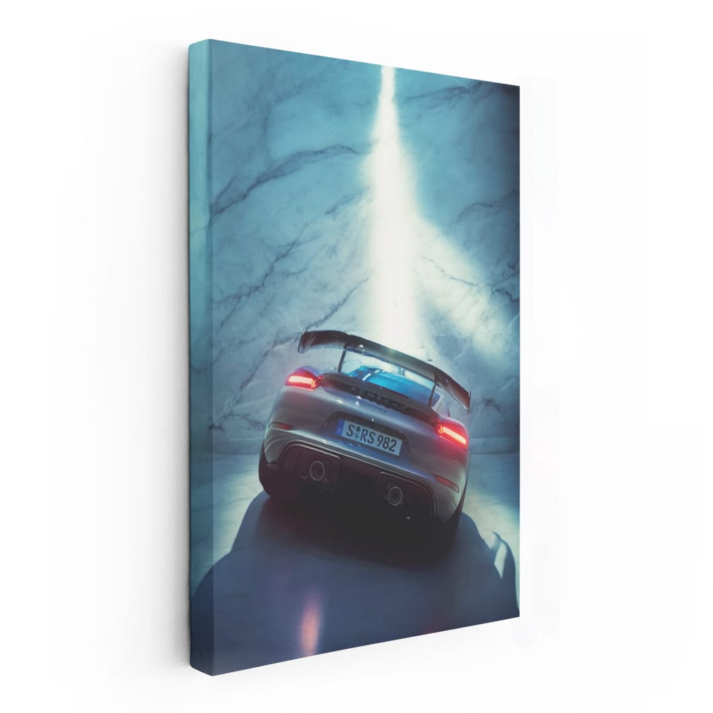 Porsche 718 Cayman on Marble: Elegance Meets Performance