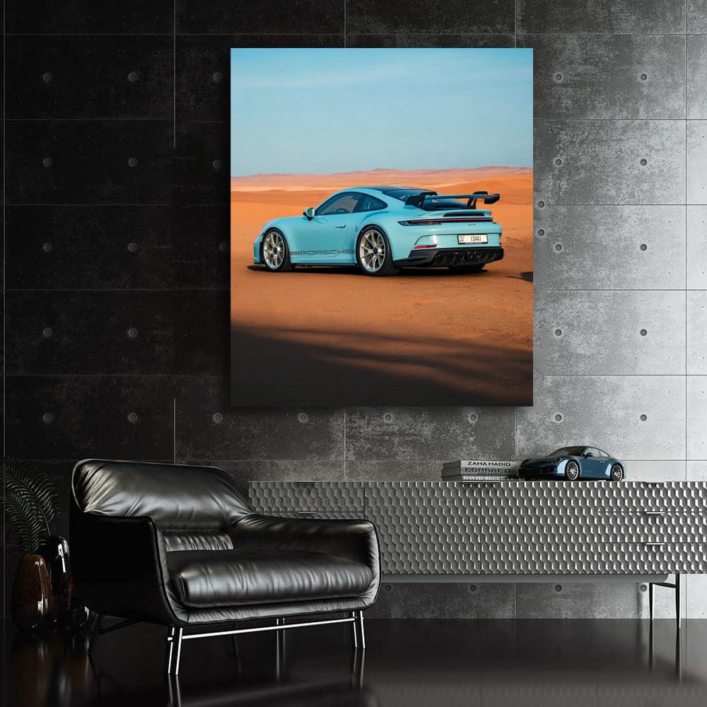 Porsche 911 GT3 Shark Blue in Desert - Speed Meets Elegance