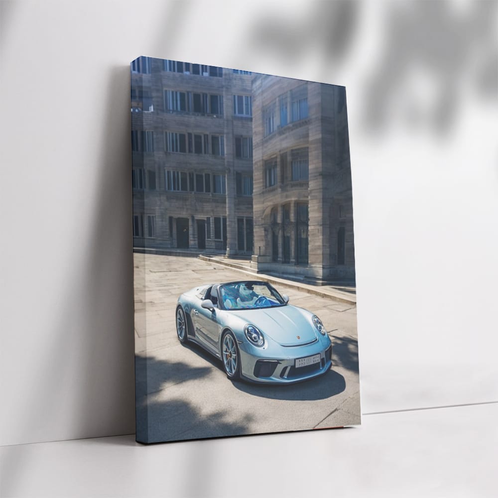 Porsche 911 Speedster in Front of Iconic Building - Pure Elegance
