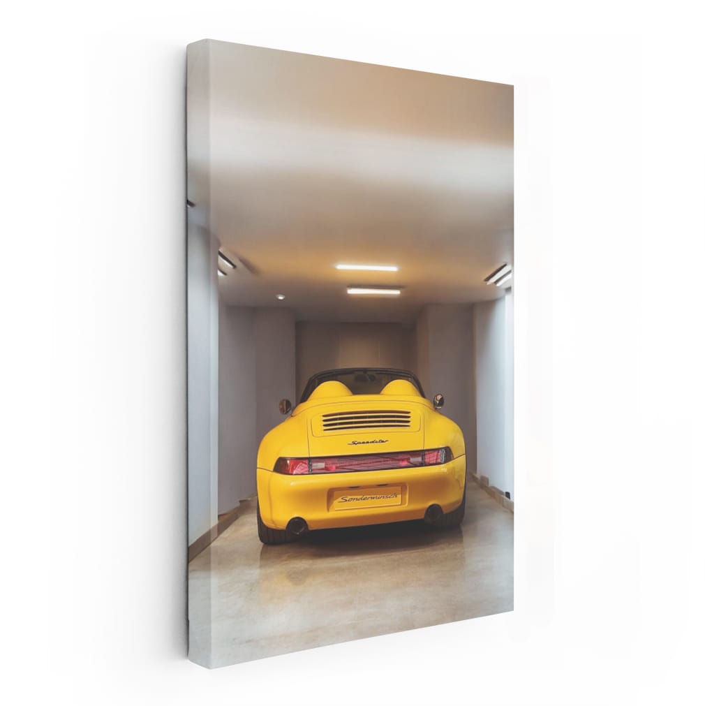 Porsche 911 Yellow Speedster in Parking - Bold Elegance