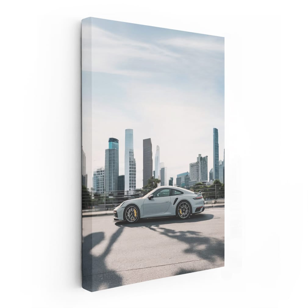 Porsche 911 Turbo S in Grey - Urban Elegance and Power
