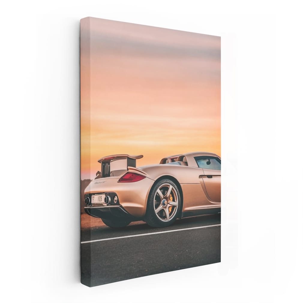 Porsche Carrera GT at Sunset - Iconic and Powerful Beauty