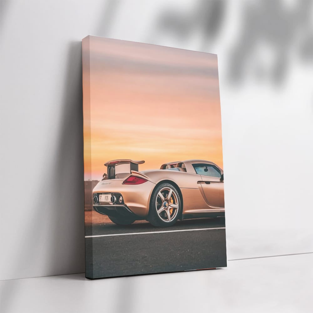 Porsche Carrera GT at Sunset - Iconic and Powerful Beauty