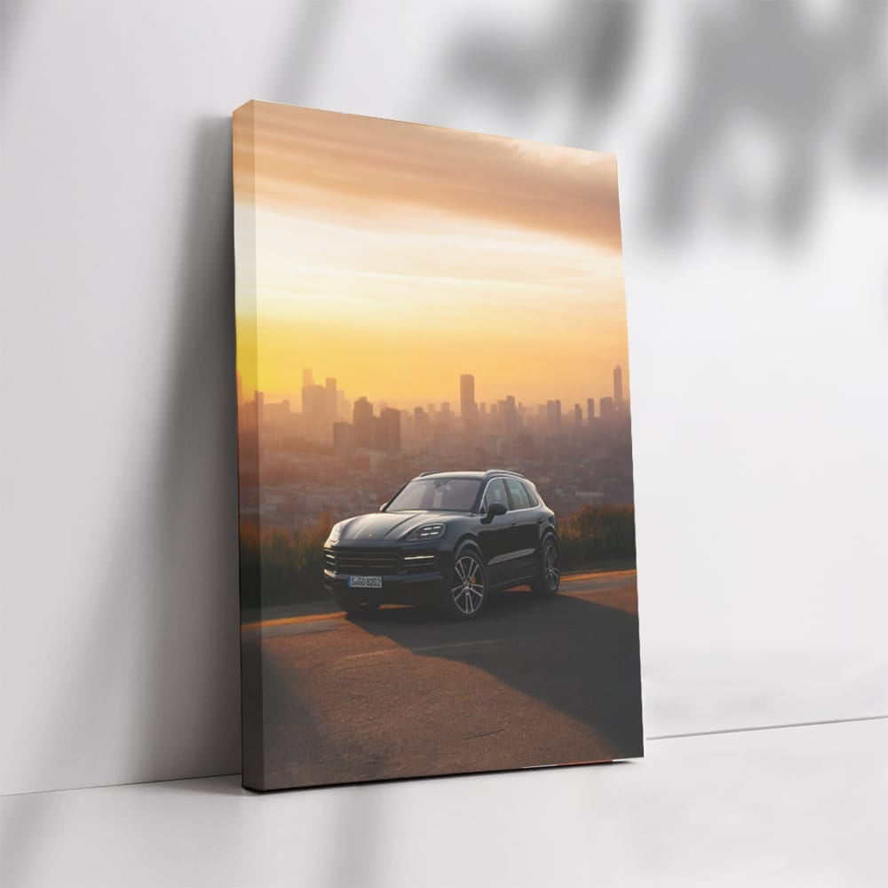 Porsche Cayenne S in City Sunset - Elegance and Power