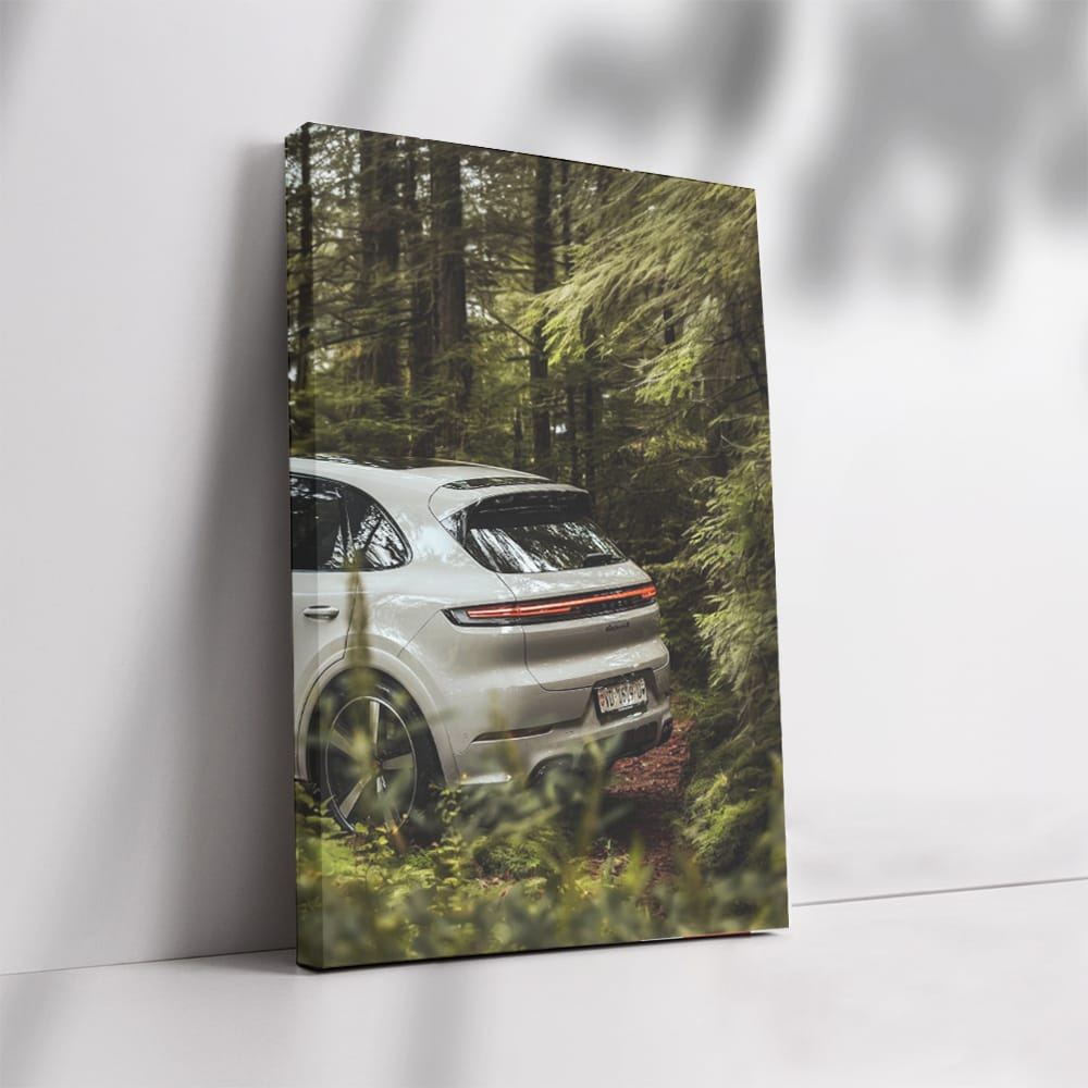 Porsche Cayenne S in Lush Forest - Sleek and Powerful SUV