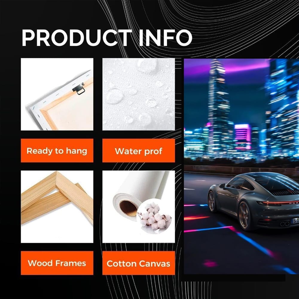 Porsche 911 Night City Drive - Elegance Meets Power