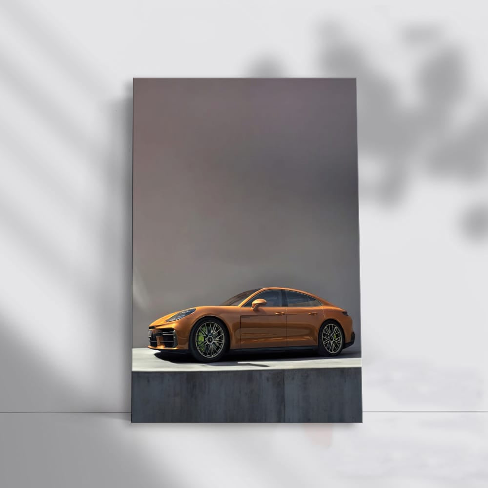 Porsche Panamera in Brown - Parked Elegantly, Pure Sophistication