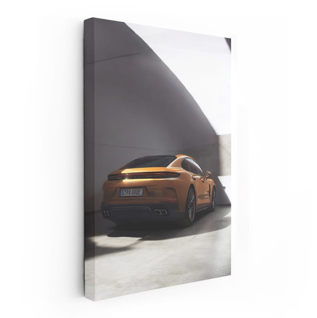 Brown Porsche Panamera Luxuriously Parked - Elegance on Wheels