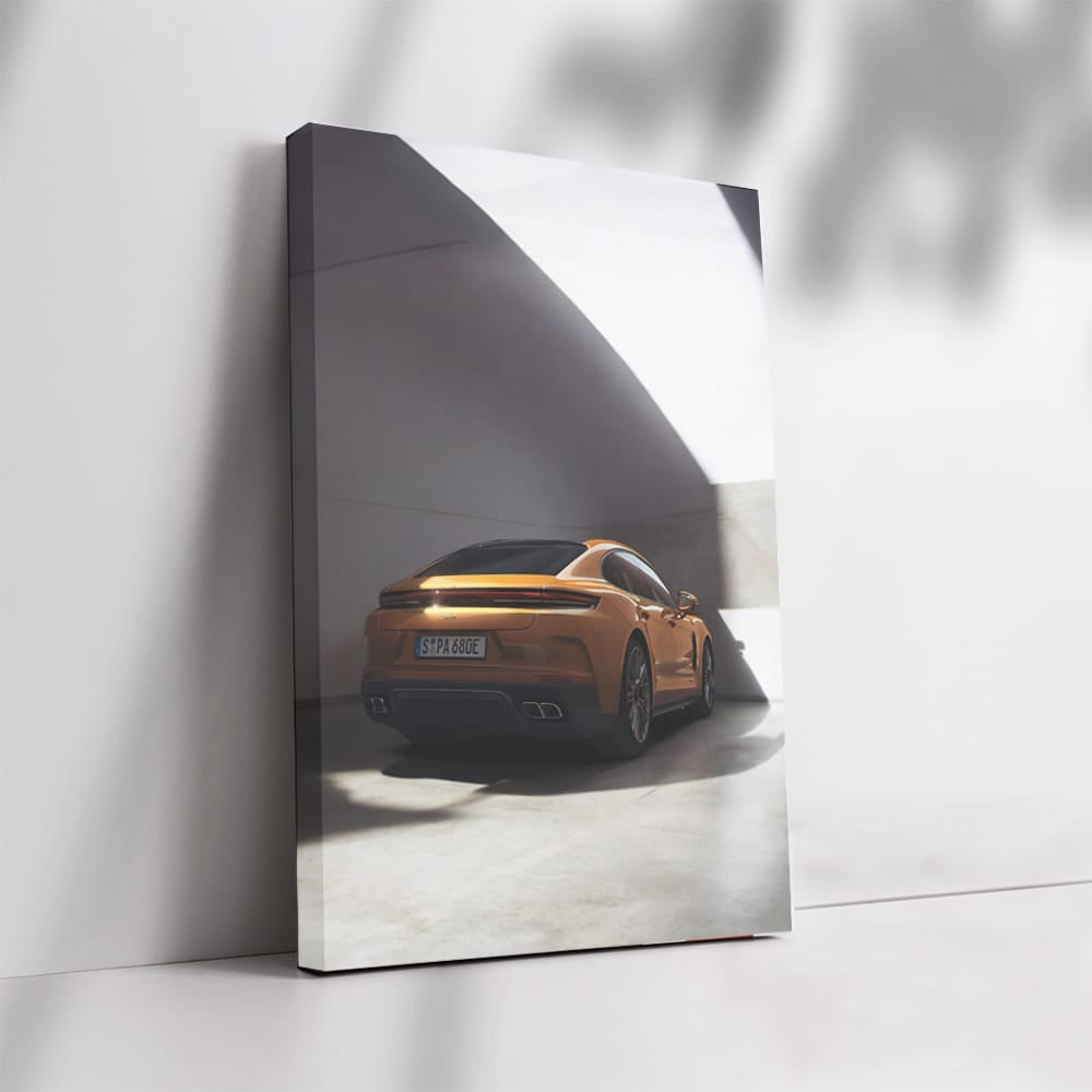 Brown Porsche Panamera Luxuriously Parked - Elegance on Wheels