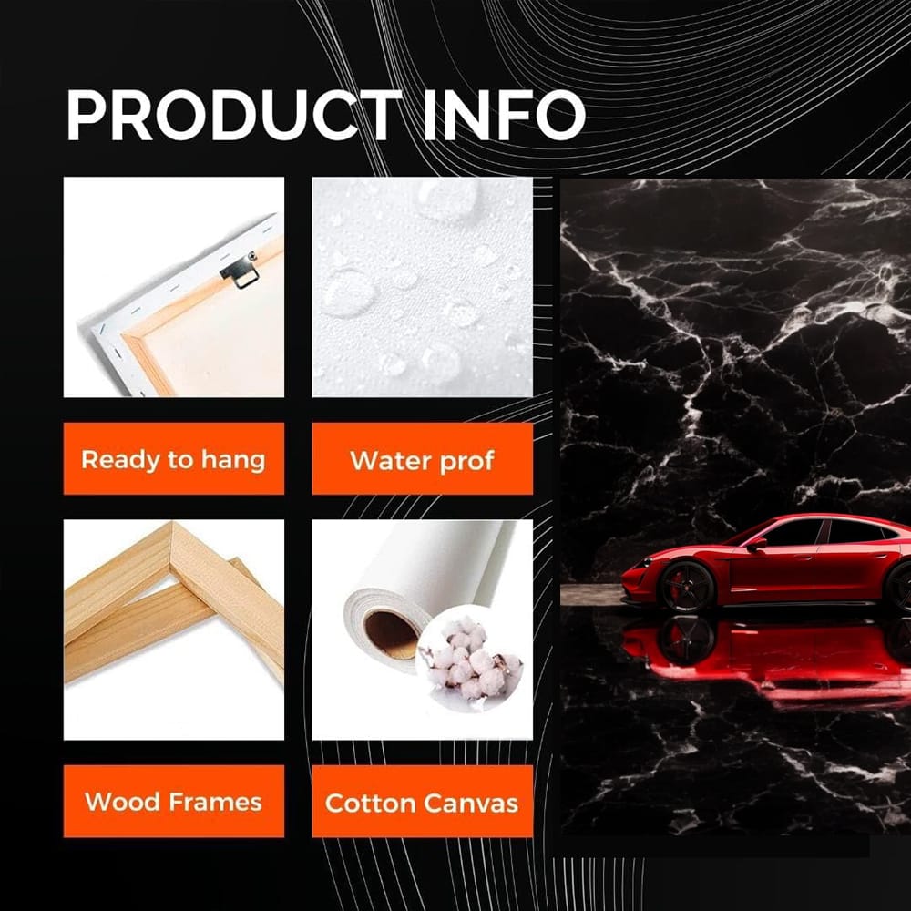 Porsche Taycan Black Marble - Sleek Electric Power