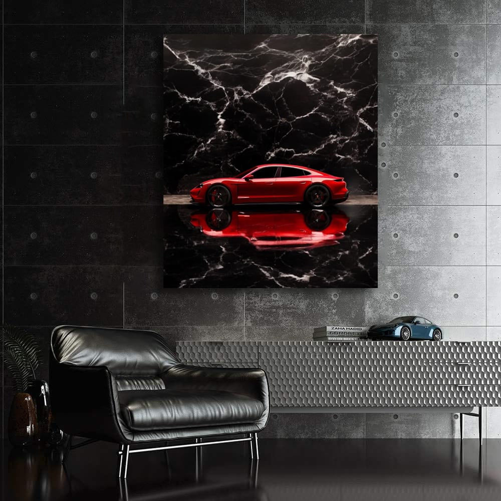 Porsche Taycan Black Marble - Sleek Electric Power
