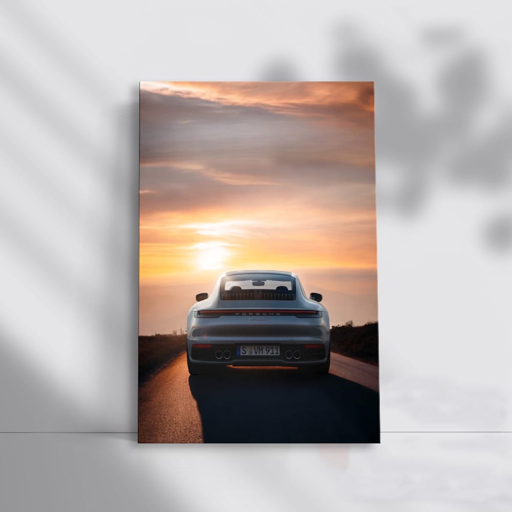 Porsche at Dusk - Elegance and Power Captured