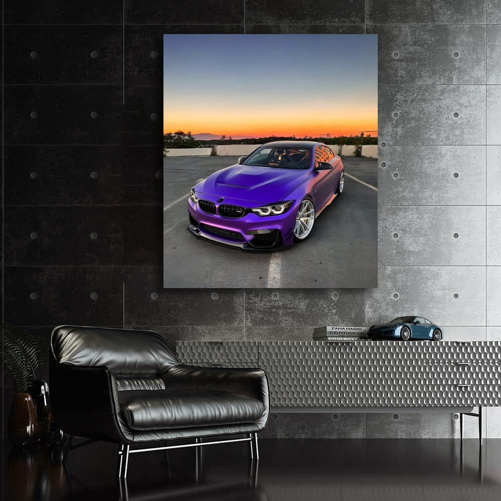 Purple BMW M4 - Vibrant Style and Performance