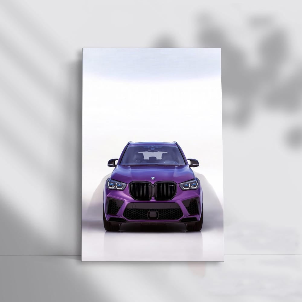 Bold Purple BMW X5M Competition Front - Dynamic Elegance