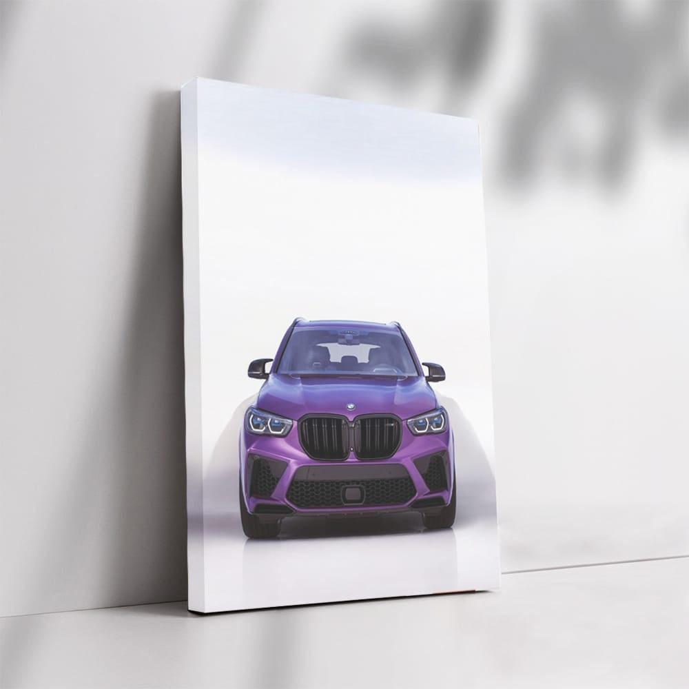 Bold Purple BMW X5M Competition Front - Dynamic Elegance