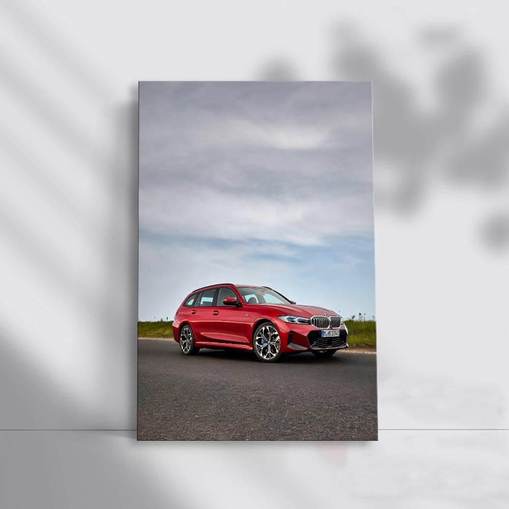 Restyled Red BMW 3 Series Wagon: Blend of Style and Speed