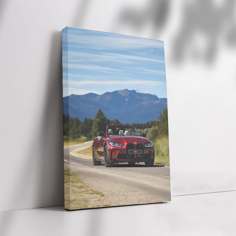 BMW M4 G82 Red Cabrio in Nature - Pure Thrill and Elegance