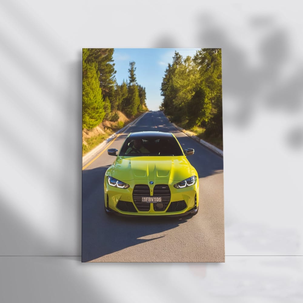 Sao Paulo Yellow BMW M4 Cruising - Sleek and Sporty