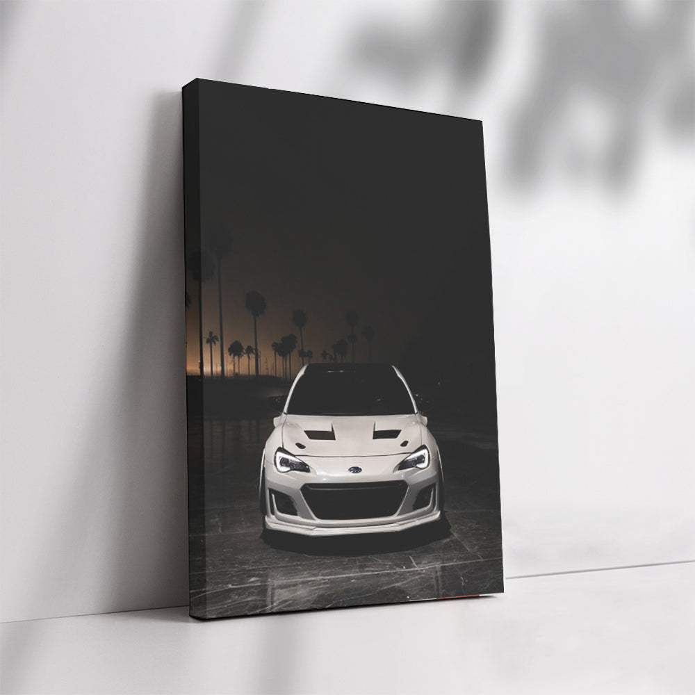 Subaru BRZ Under Night Sky - Sleek and Sporty