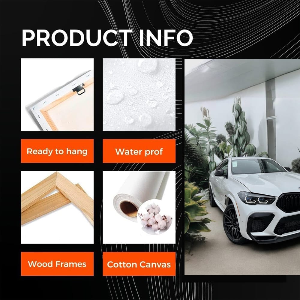 Sleek White BMW X6M Amidst Foliage - Power Meets Elegance