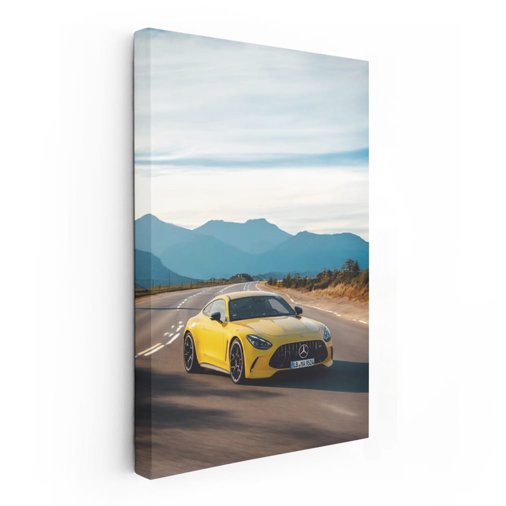 Yellow Mercedes GT 63 in Mountains - Power Meets Elegance