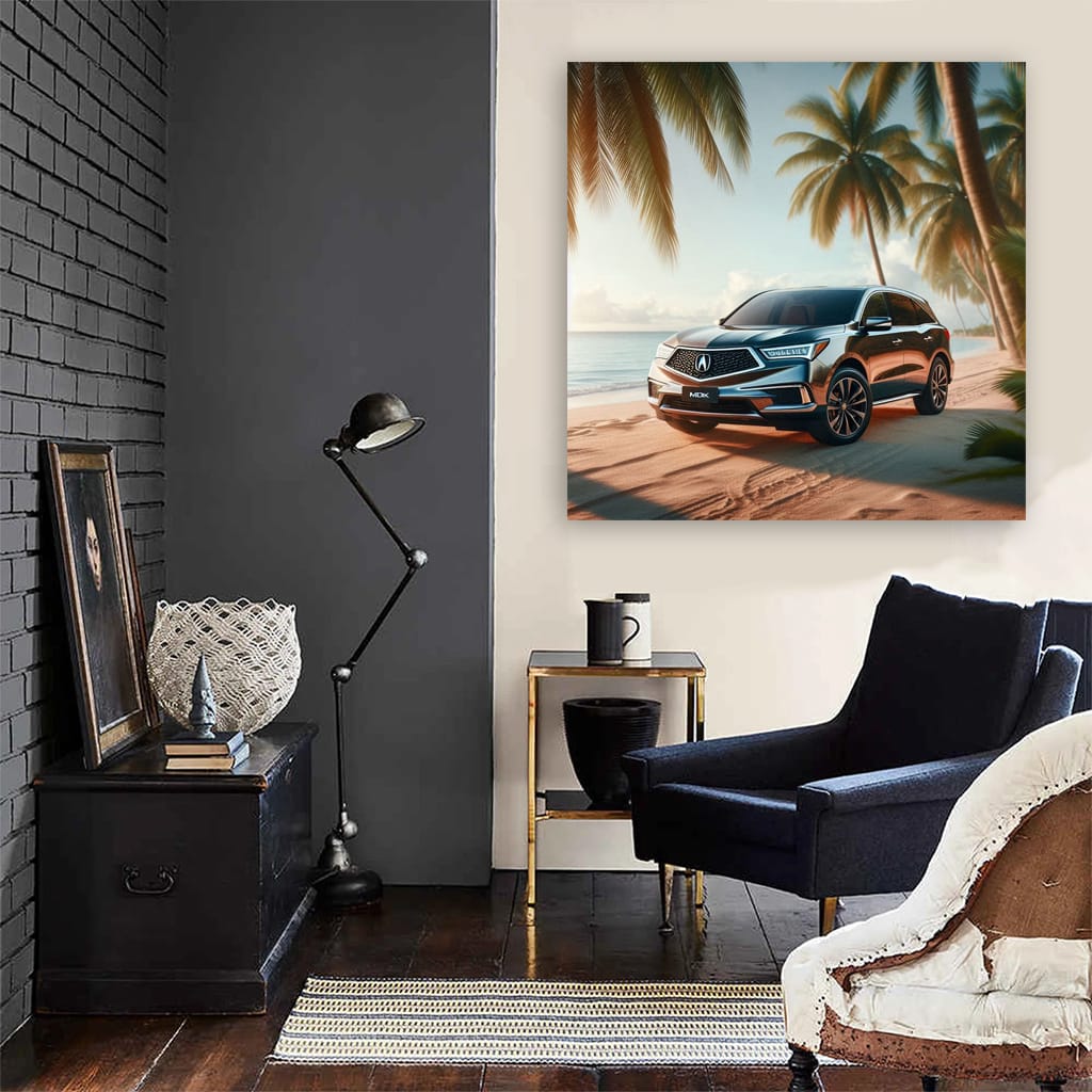 Acura MDX on Sandy Beach - Elegance Meets Adventure