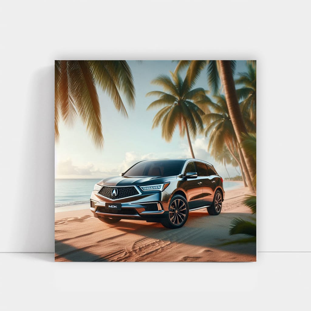 Acura MDX on Sandy Beach - Elegance Meets Adventure