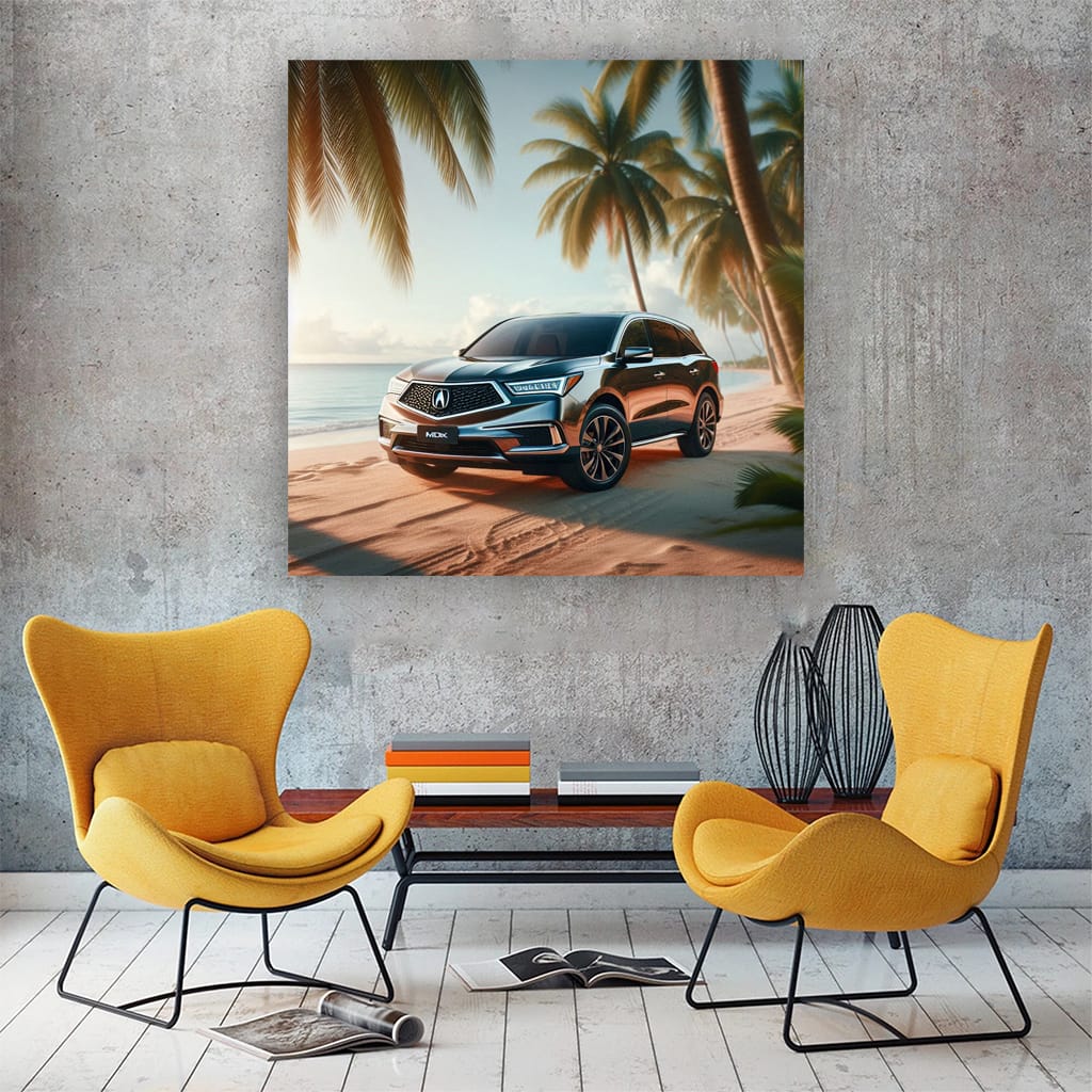 Acura MDX on Sandy Beach - Elegance Meets Adventure