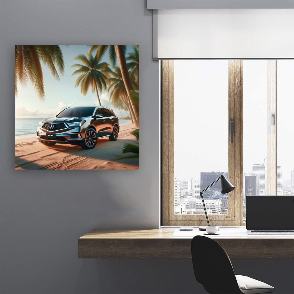 Acura MDX on Sandy Beach - Elegance Meets Adventure