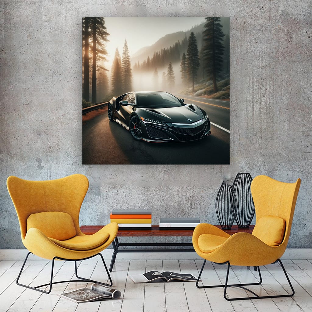 Acura NSX in Fog - Unleash Power of Precision