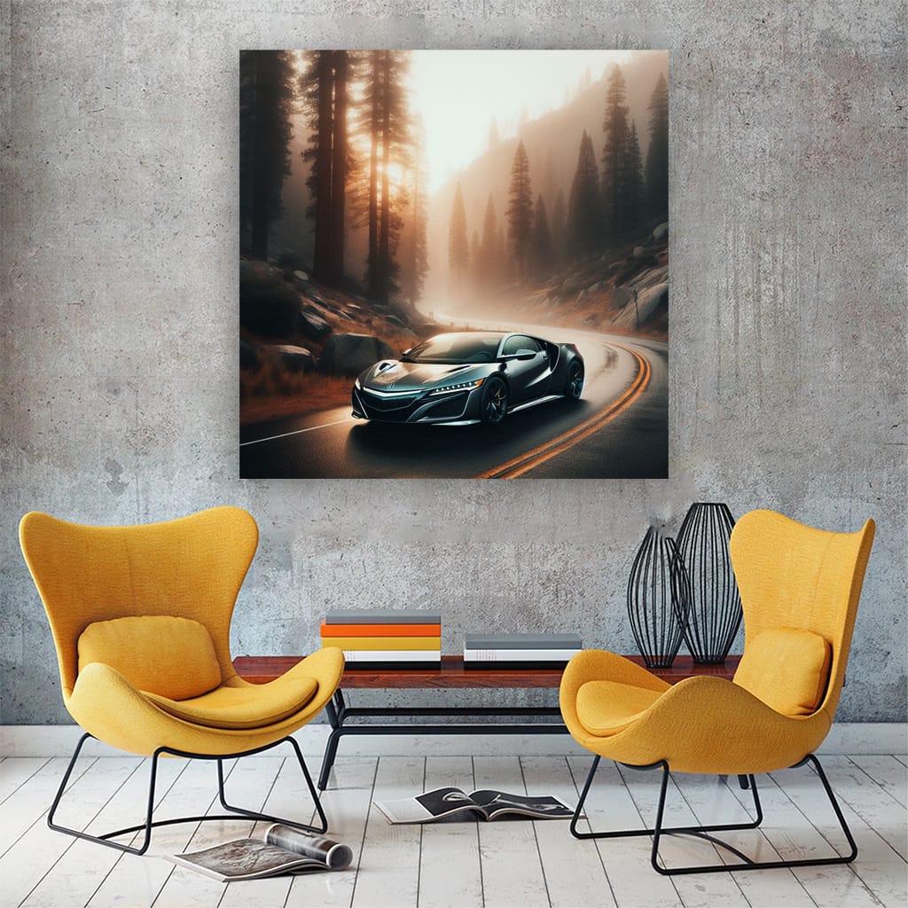 Acura NSX in Fog - Sleek Performance, Ultimate Precision