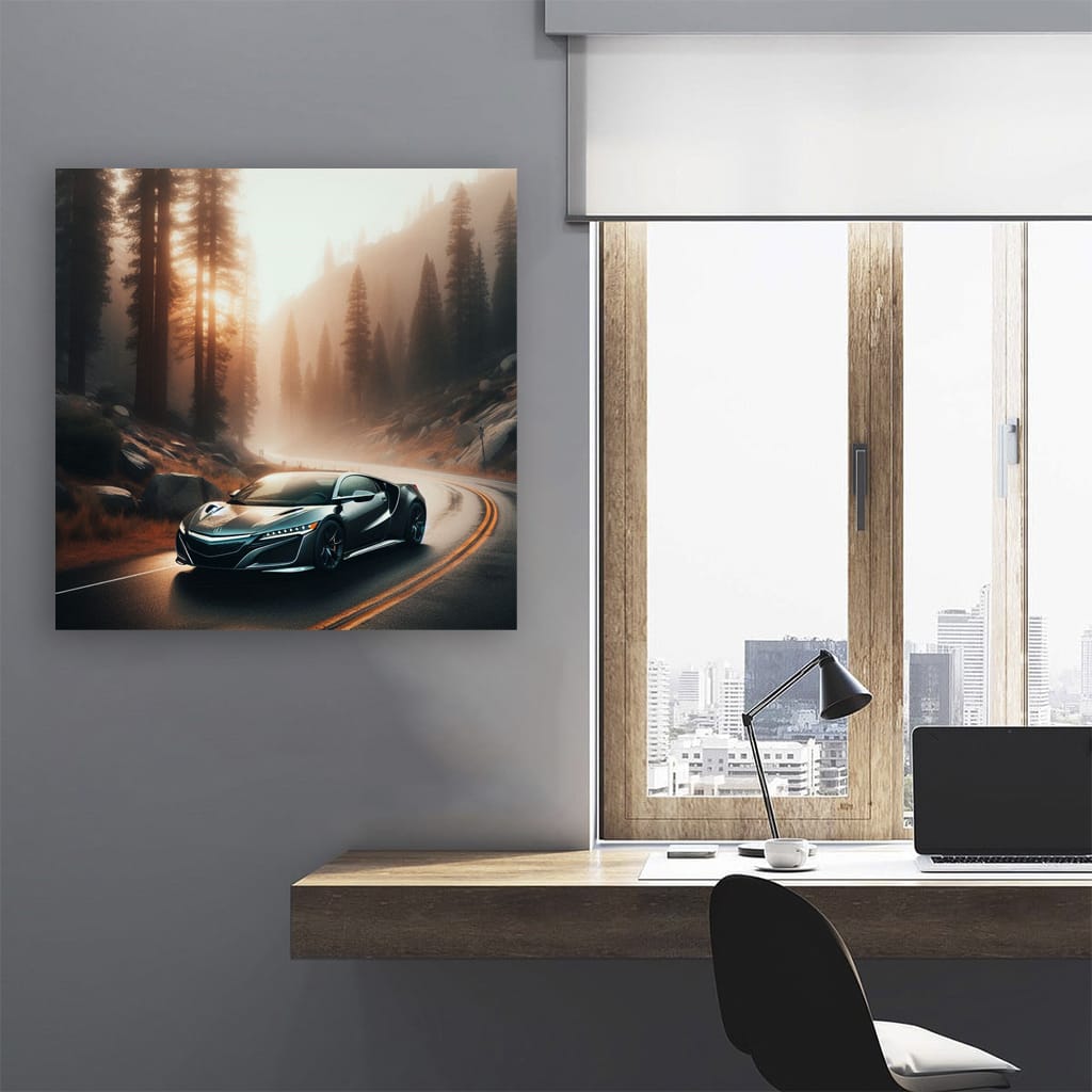 Acura NSX in Fog - Sleek Performance, Ultimate Precision