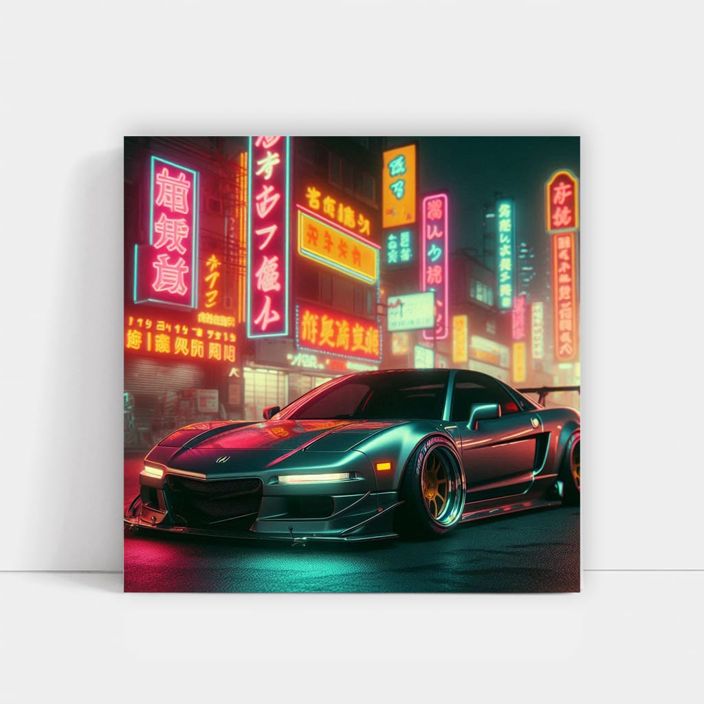 Retro Neon Acura - Vintage Elegance Meets Modern Style