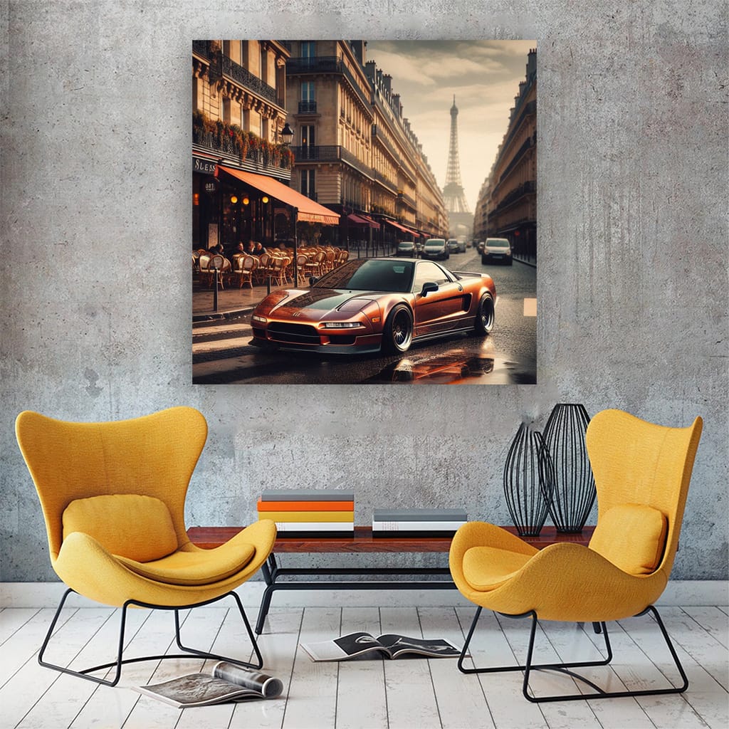Vintage Acura in Paris - Classic Retro Charm