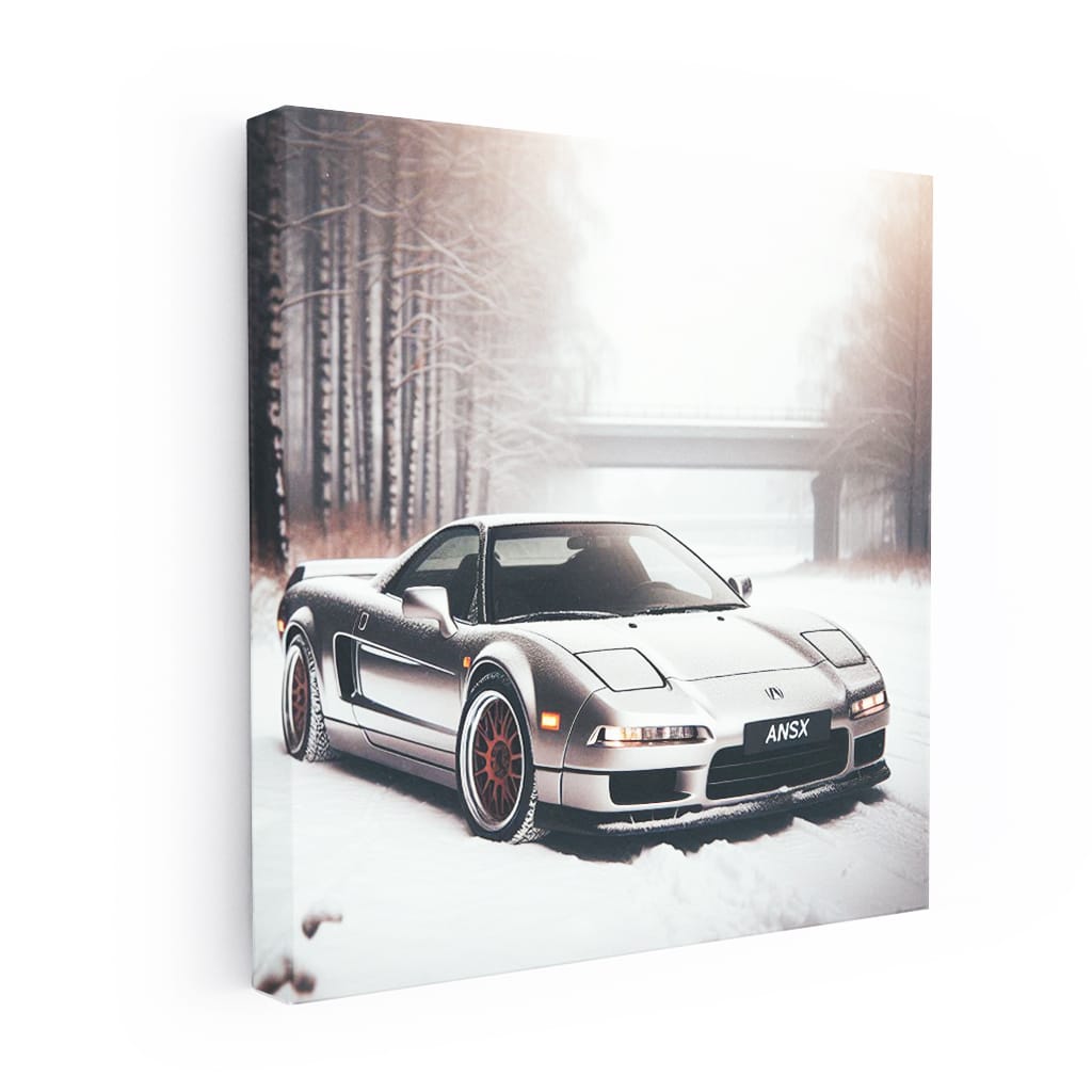 Vintage Acura in Winter - Timeless Elegance on Ice