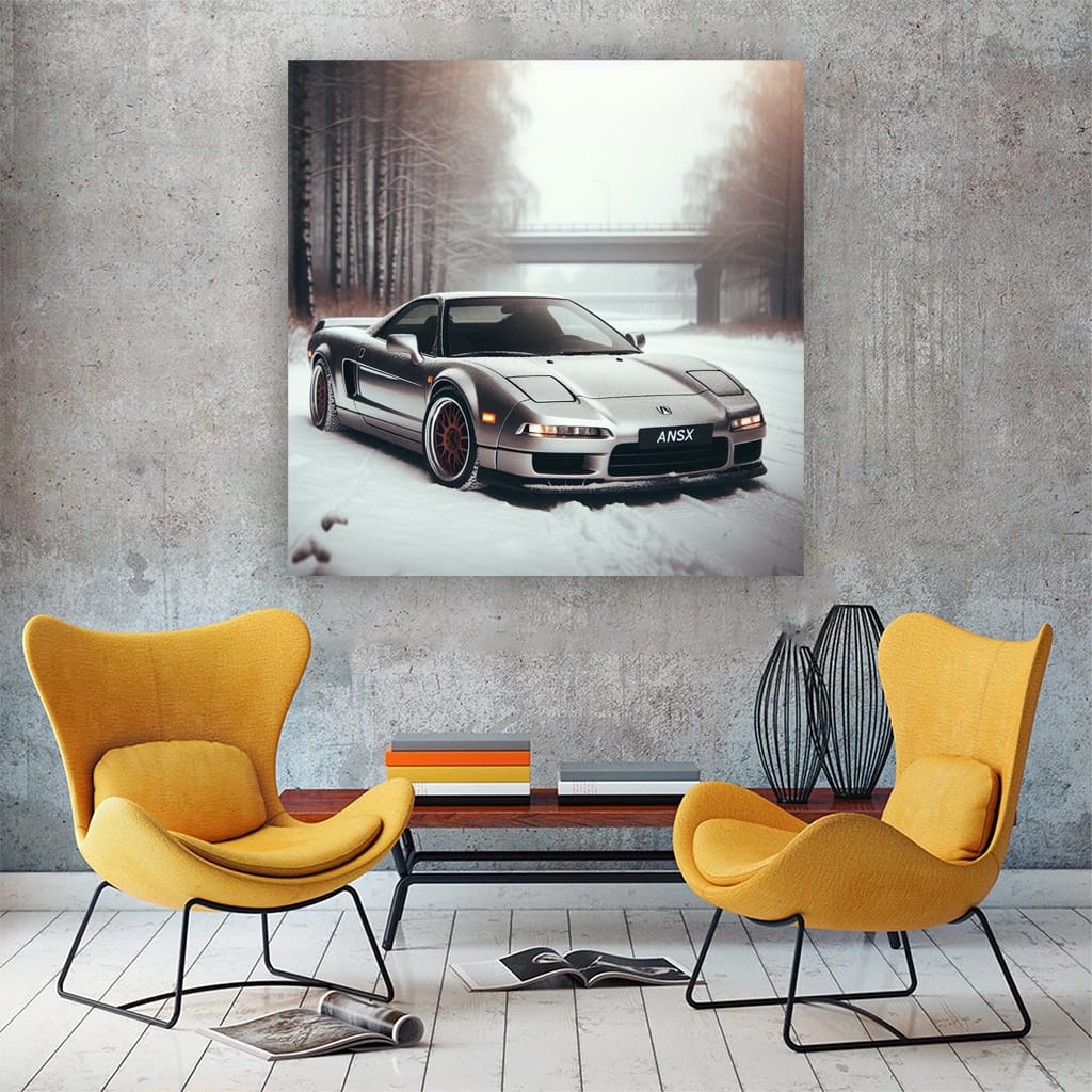 Vintage Acura in Winter - Timeless Elegance on Ice